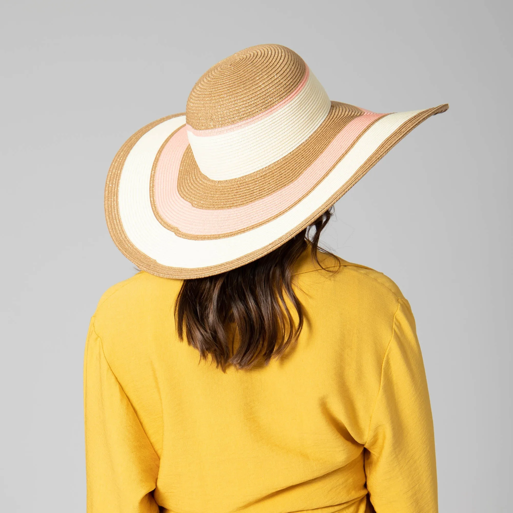 Las Palmas Floppy - Ultrabraid Striped Floppy Hat