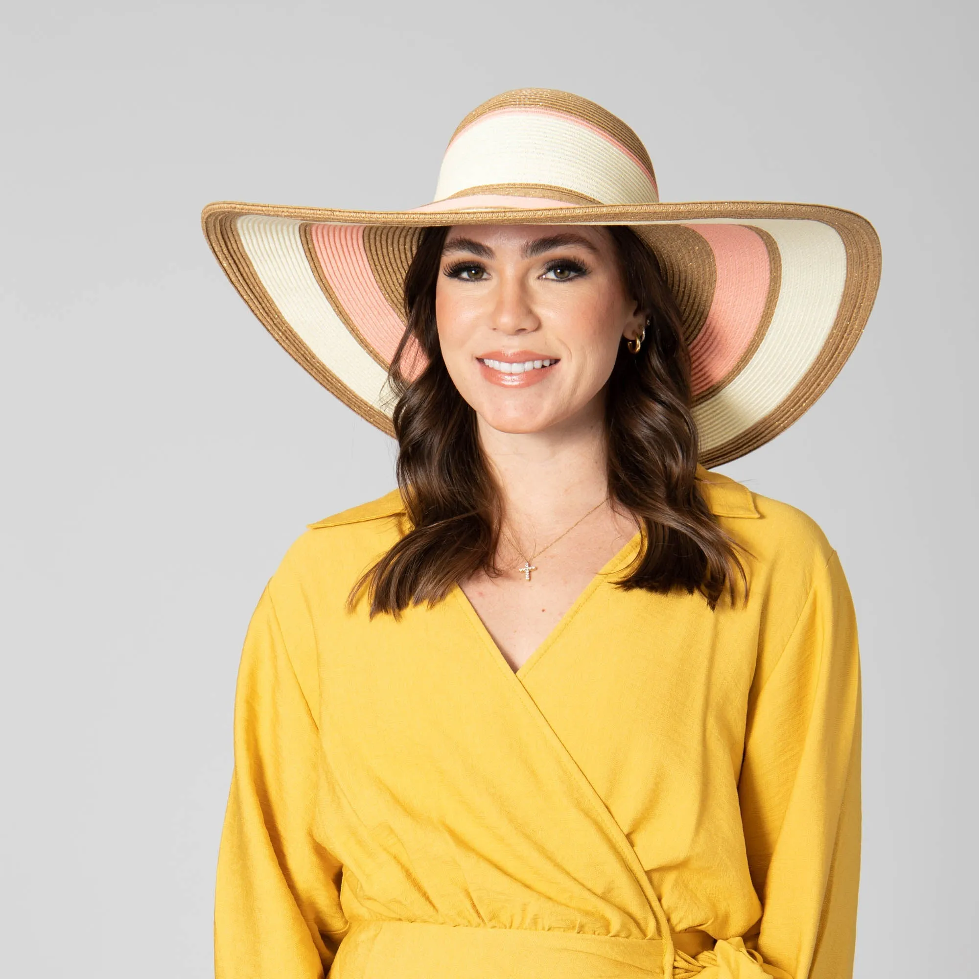 Las Palmas Floppy - Ultrabraid Striped Floppy Hat