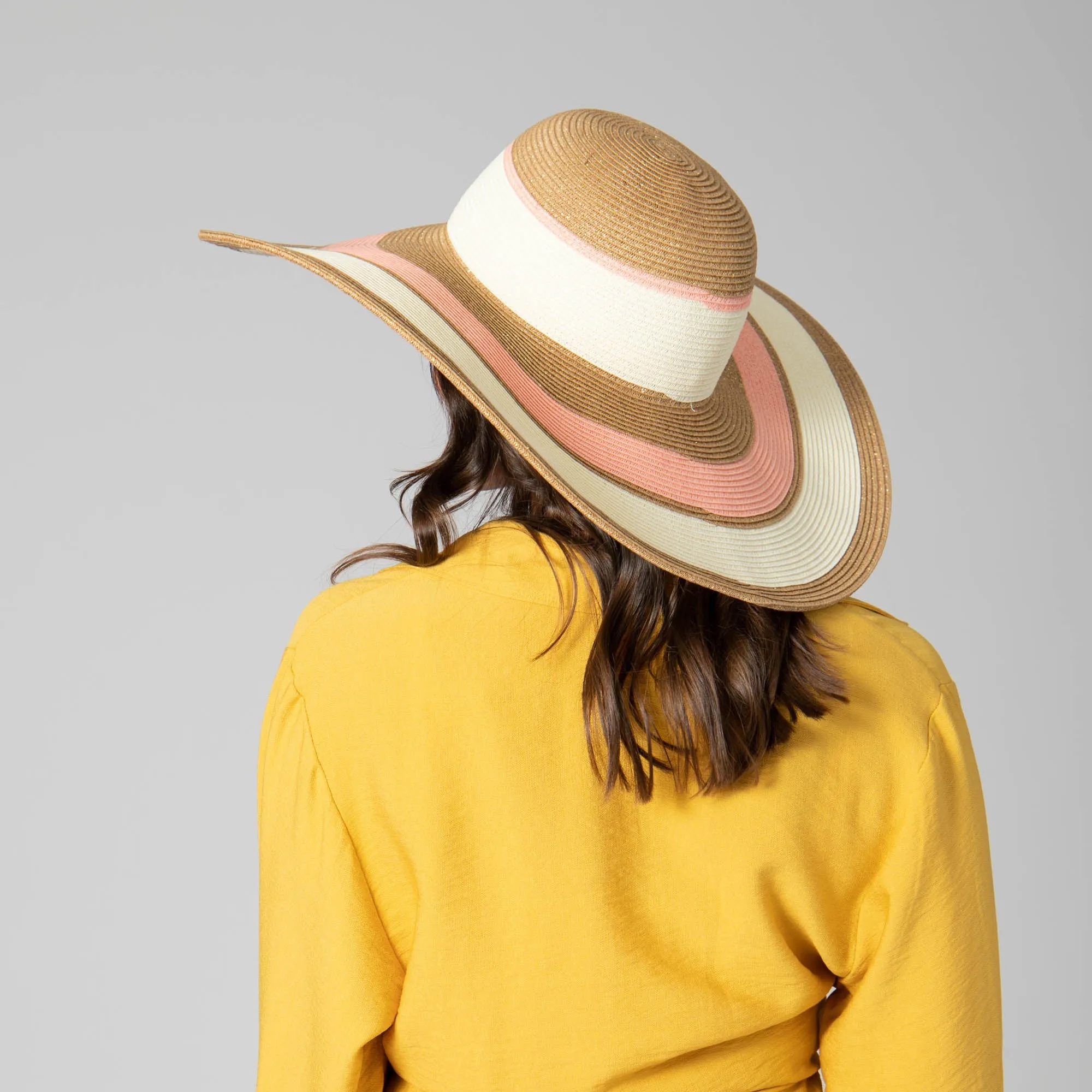 Las Palmas Floppy - Ultrabraid Striped Floppy Hat