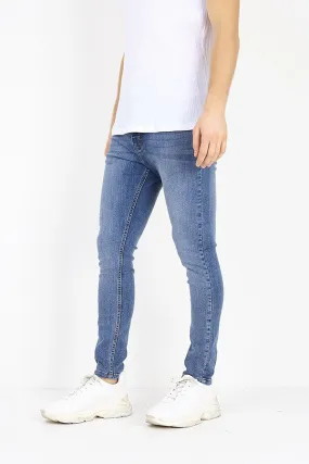 LIGHT BLUE SKINNY DENIM JEANS