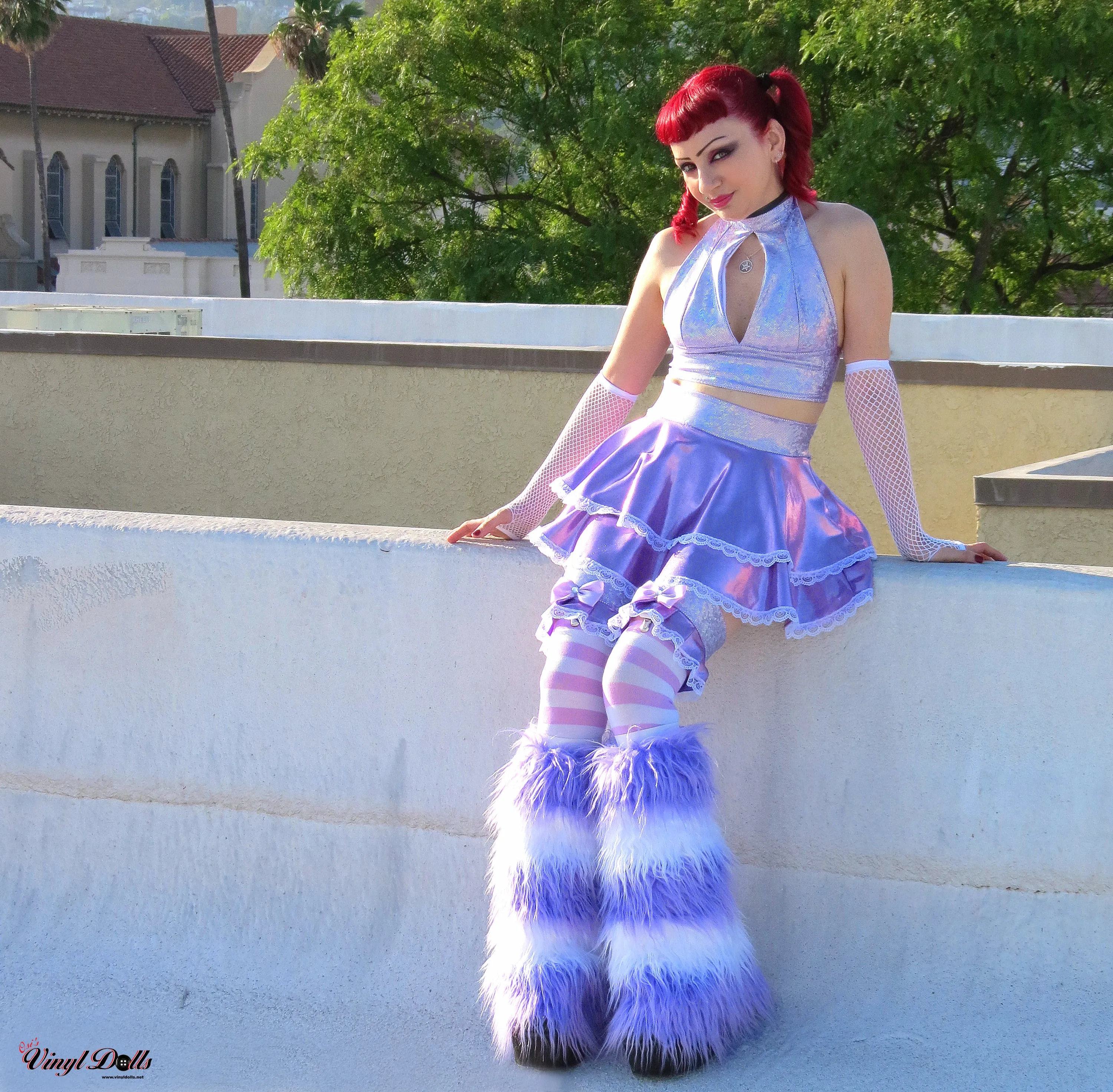 Lilac Purple Iridescent Skirt