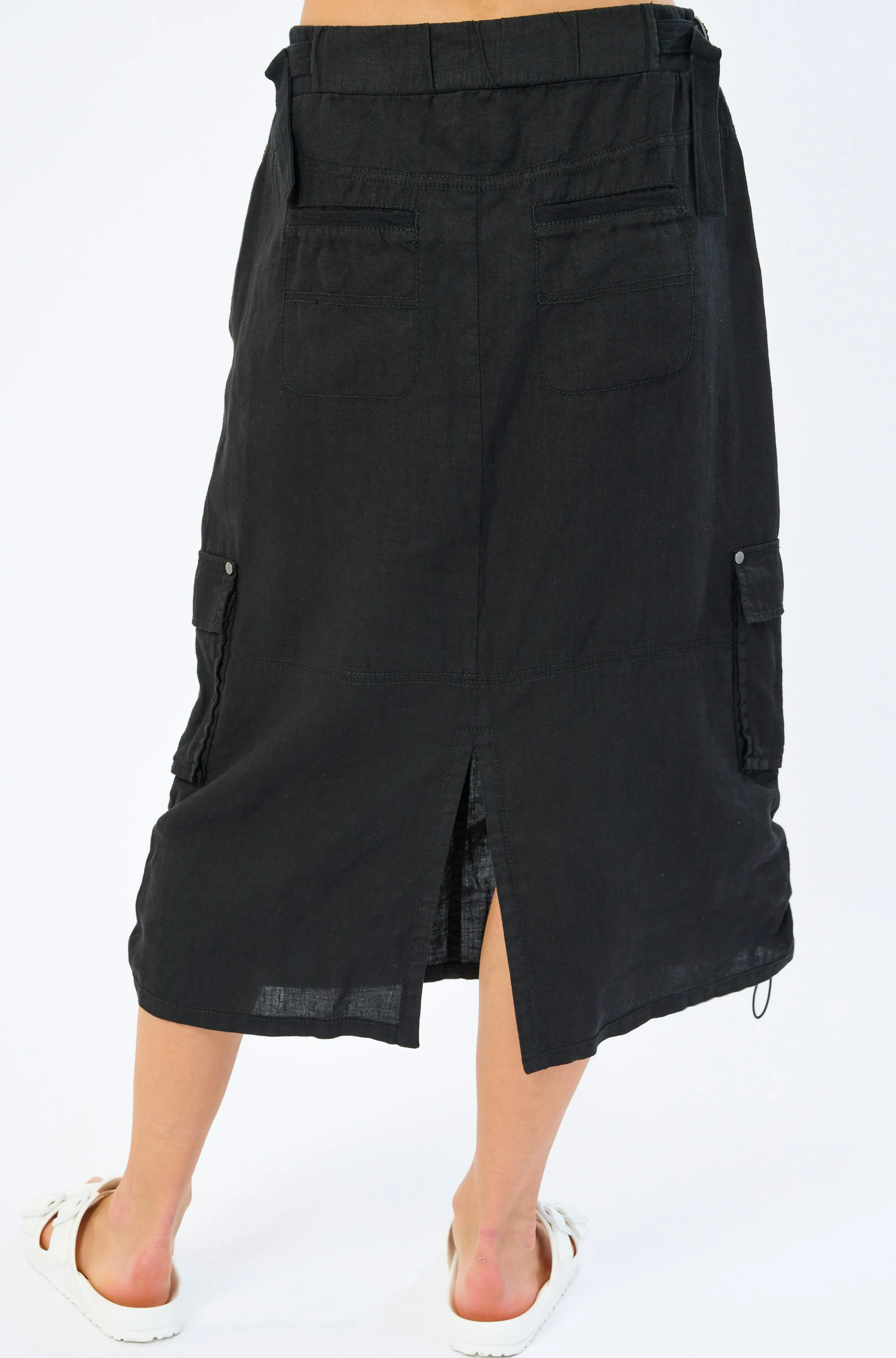 Lilo Midi Linen Skirt