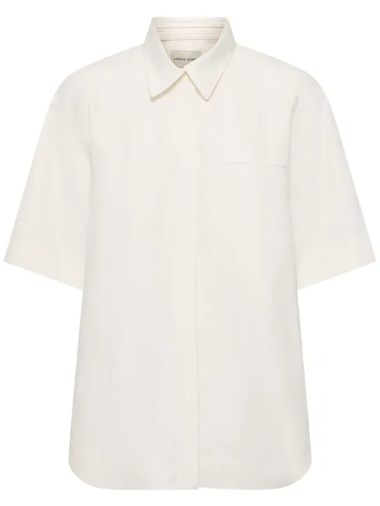 Loulou Studio   Moheli viscose &amp; linen shirt 