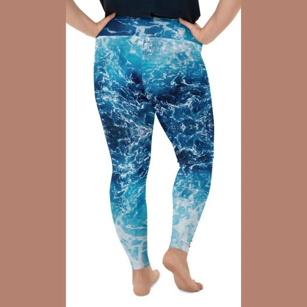 Lovely Ocean Plus Size Leggings