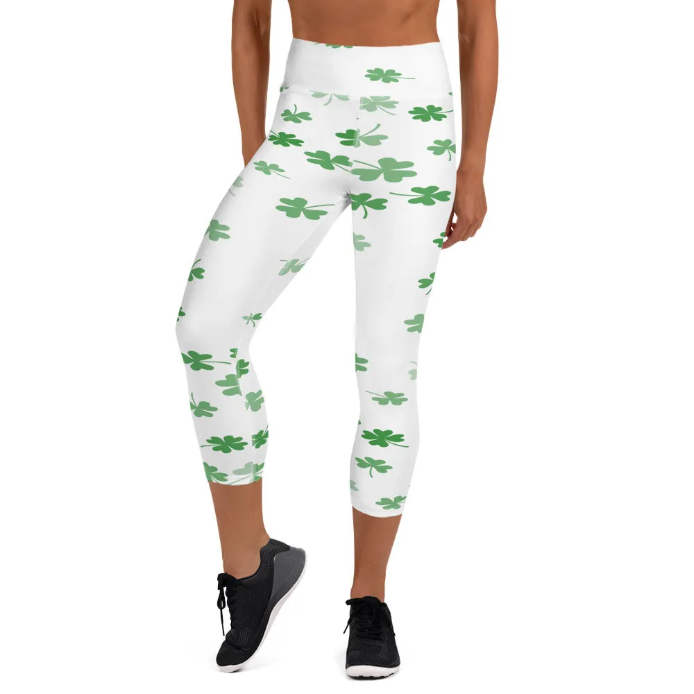 Lucky Clover Yoga Capri Leggings | Clover Capri Leggings, lioness-love