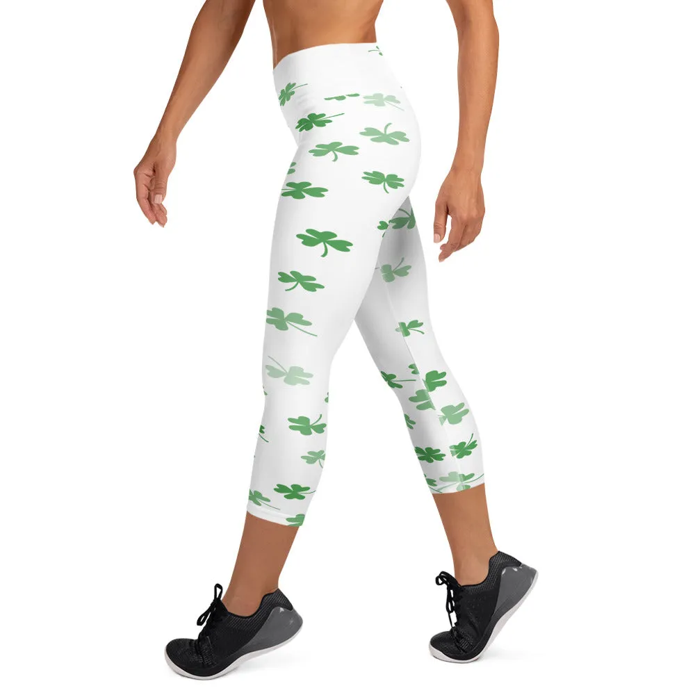 Lucky Clover Yoga Capri Leggings | Clover Capri Leggings, lioness-love