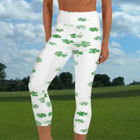 Lucky Clover Yoga Capri Leggings | Clover Capri Leggings, lioness-love