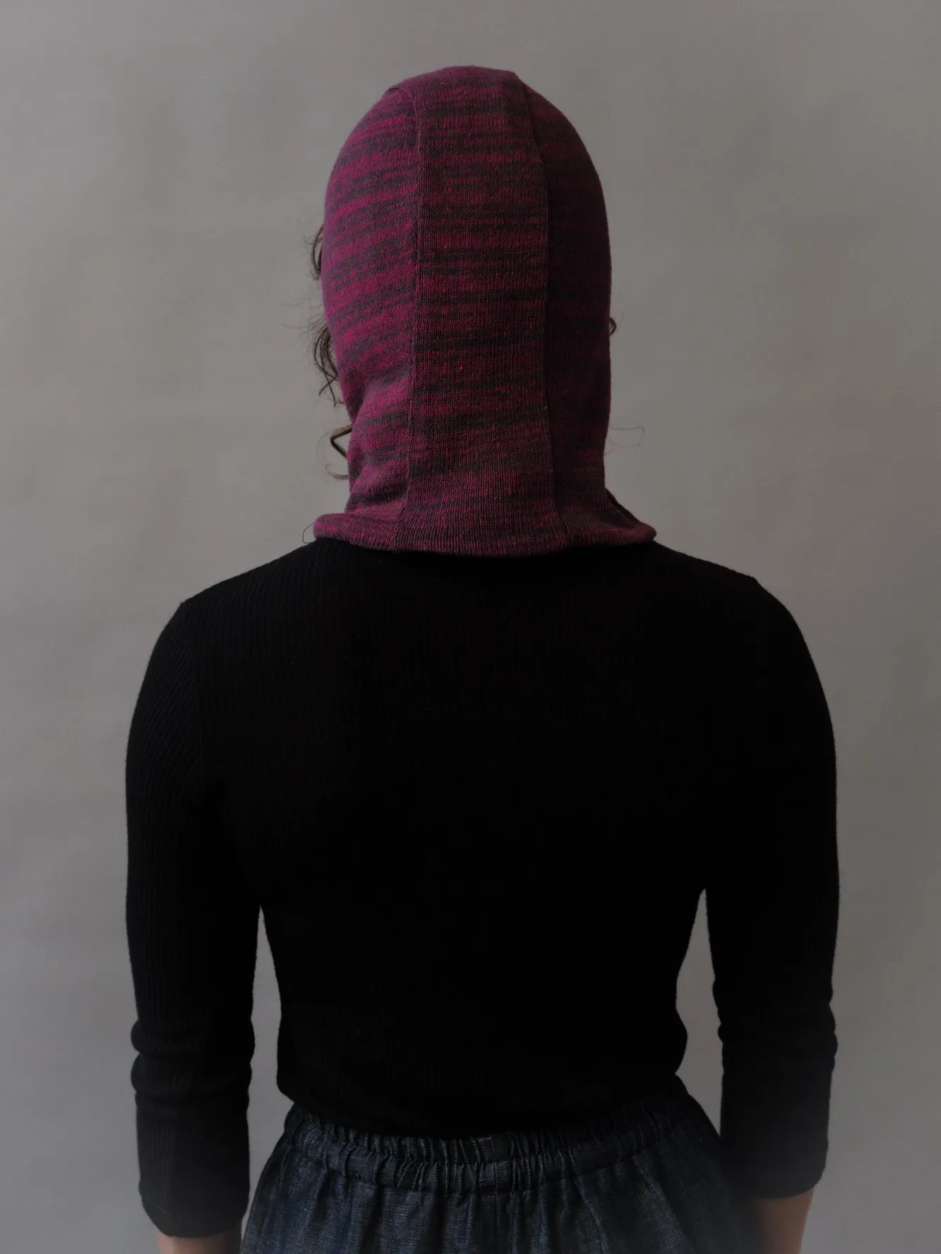 Lumi Balaclava in Raspberry Marl