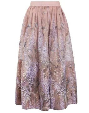 Luminous Midi Skirt - Lavendar Tea