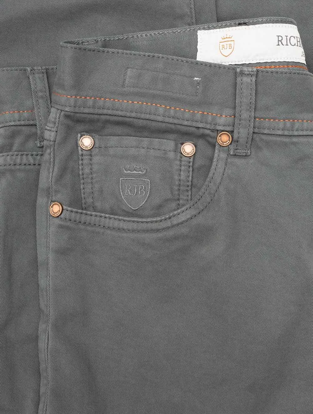 Luxury Cotton Cashmere Jeans Grey