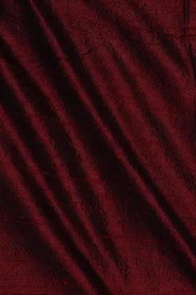 Maroon Dupioni Silk Fabric