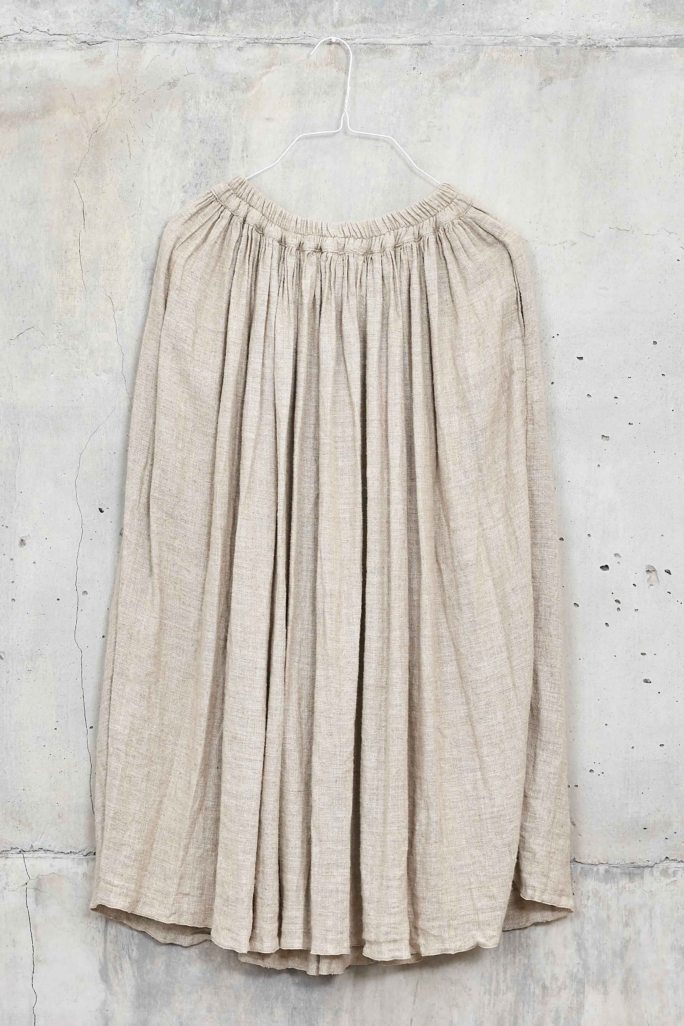 MAWAR [flow] - skirt 100% raw linen