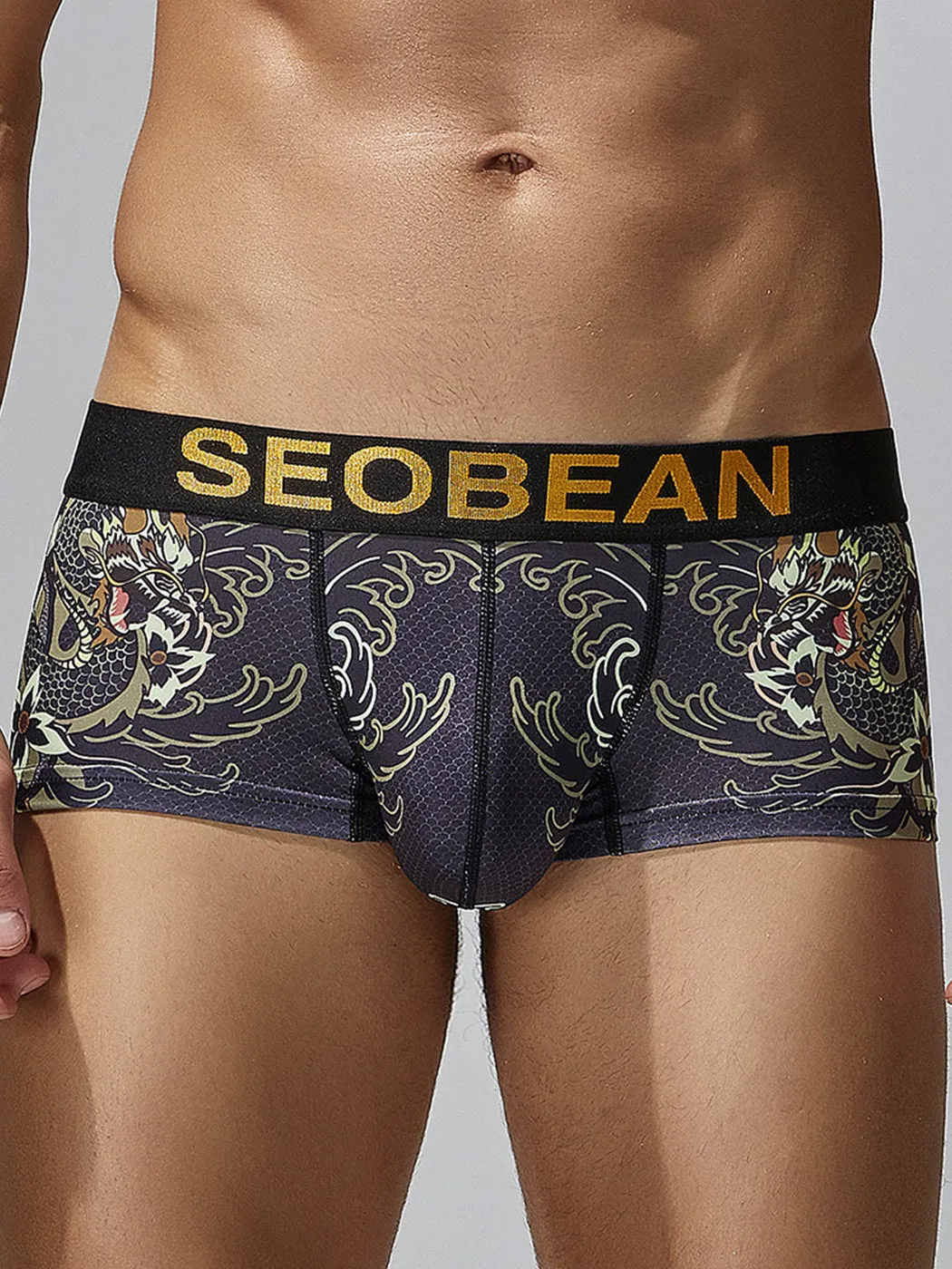 Men's Dragon Totem Casual Underwear