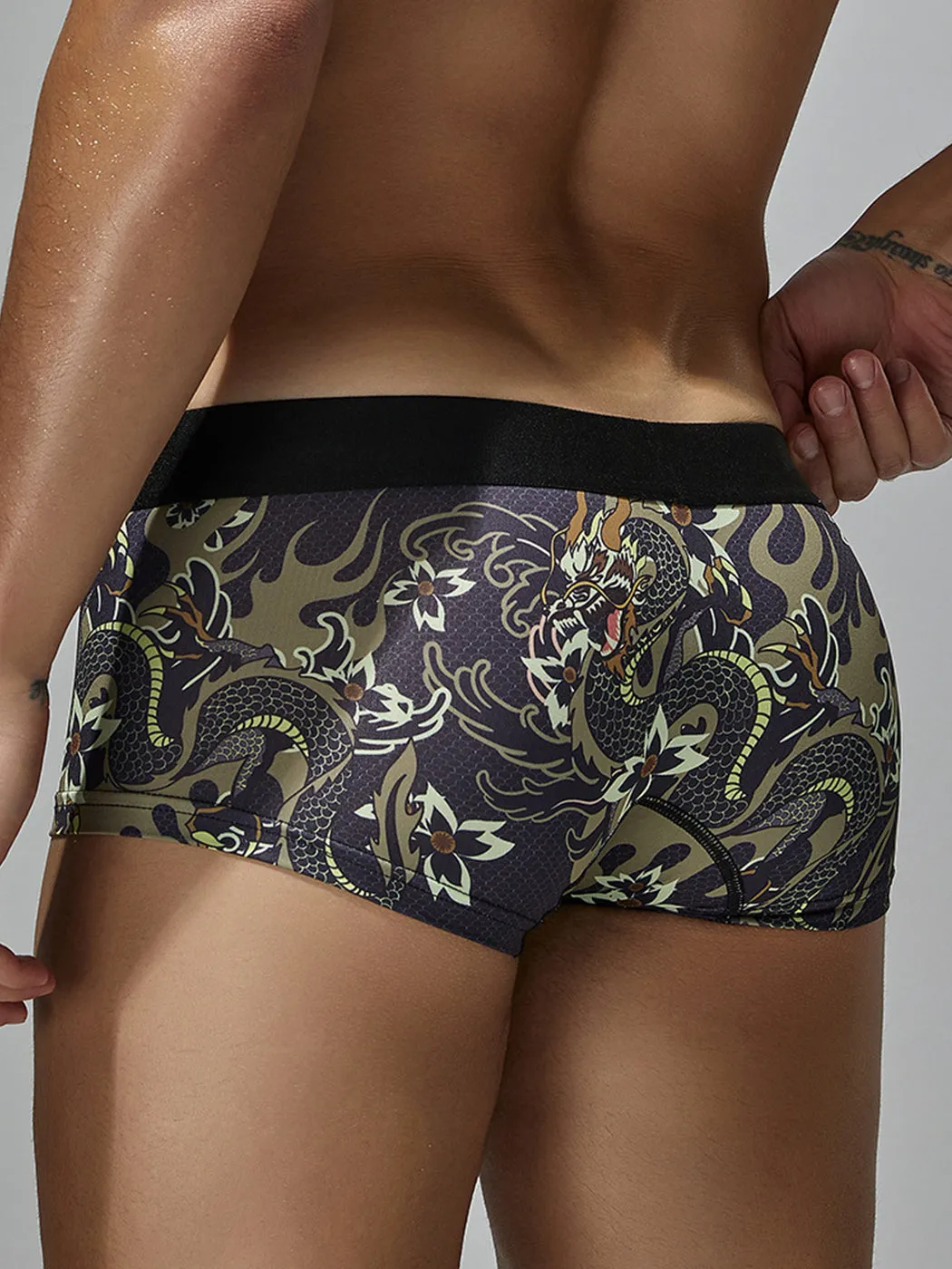 Men's Dragon Totem Casual Underwear