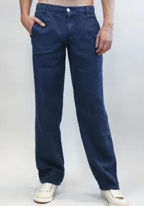 Men's Linen Classic Pants | 100% Natural Italian Style Clothing, Item #1201