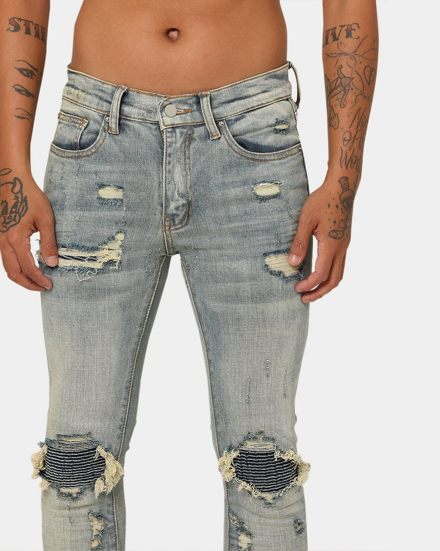 MNML X162 Stretch Denim Jeans Blue