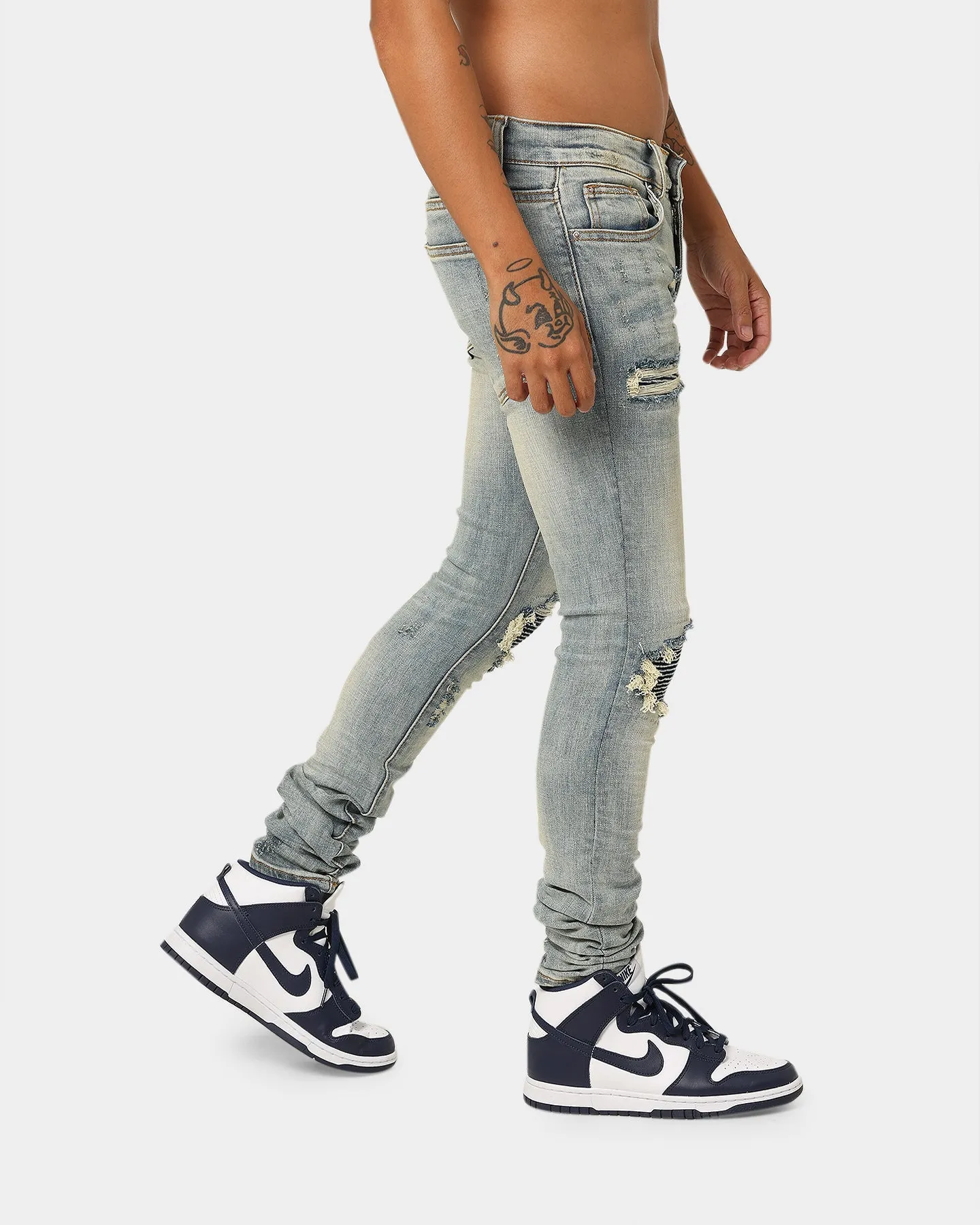 MNML X162 Stretch Denim Jeans Blue