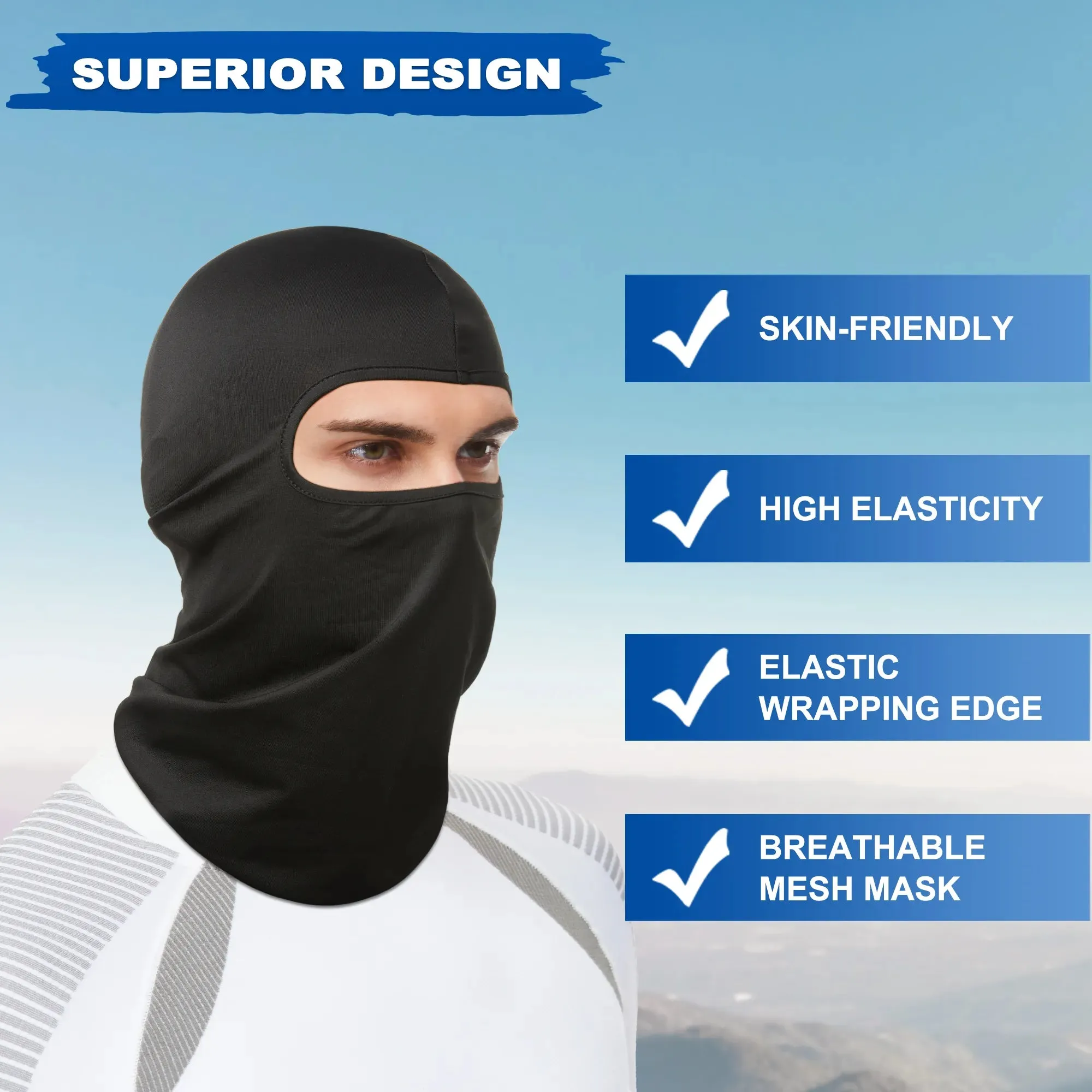 Motorcycle Mask Cycling Balaclava Full Cover Face Mask Hat Balaclava Quick Dry Lycra Ski Neck Summer Sun Ultra UV Protection