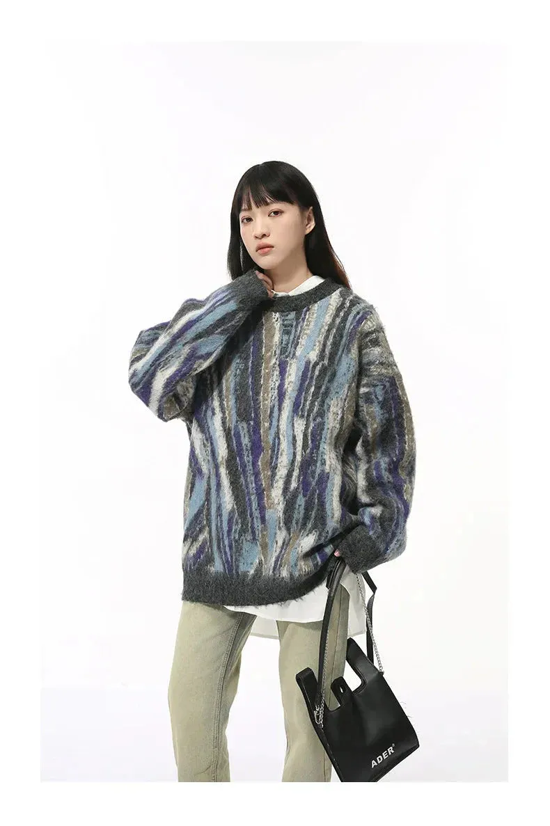 Multi-Colour Abstract Sweater