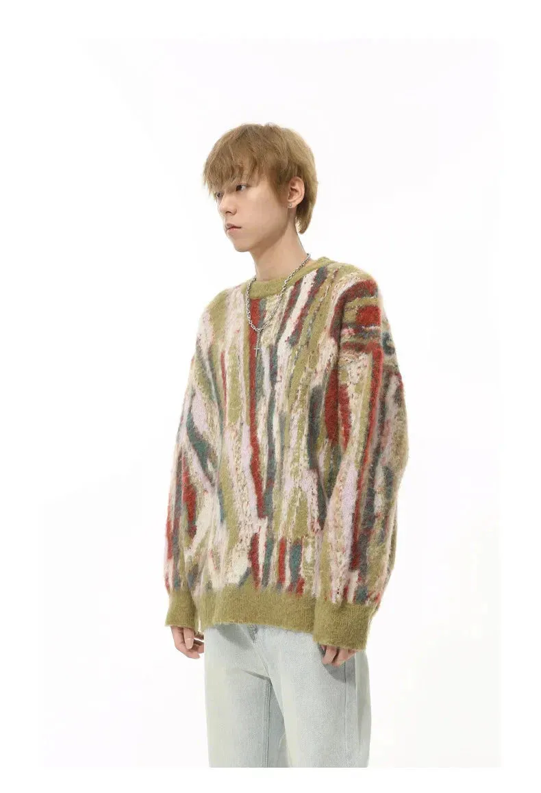 Multi-Colour Abstract Sweater