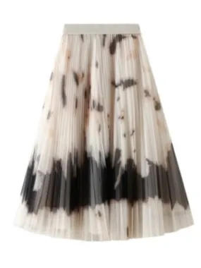 NANCY PLEATED CHIFFON SKIRT