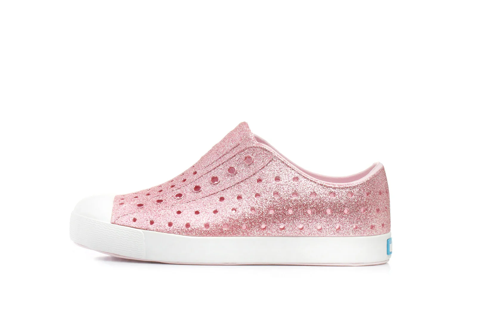 Native Junior's Jefferson Bling Sneaker - Milk Pink/Shell White 15100112-6805