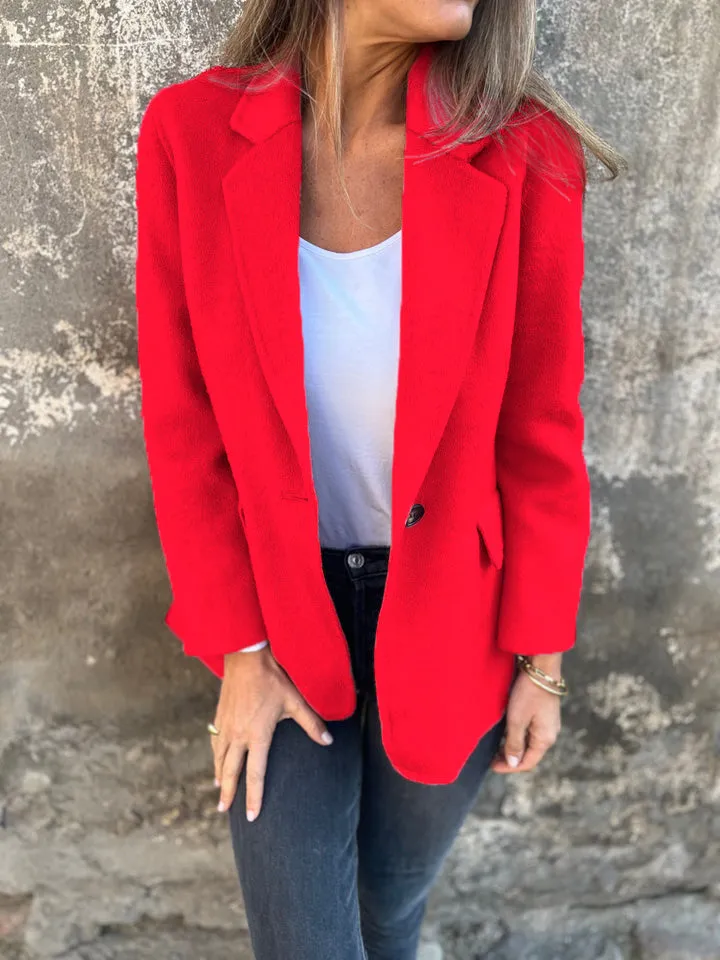 🔥NEW IN- 49% OFF- Women's Lapel Long Sleeve Casual Jacket