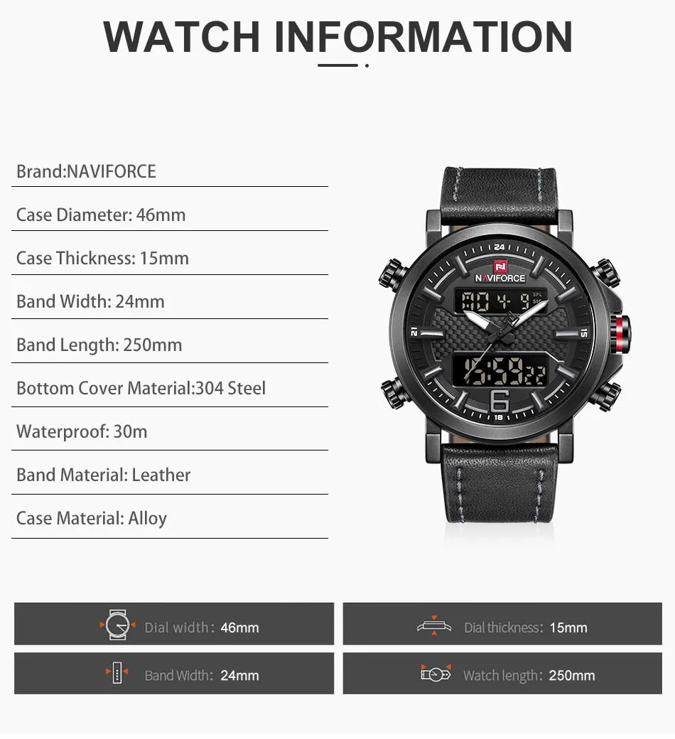 New Men's Fashion Sport Watch