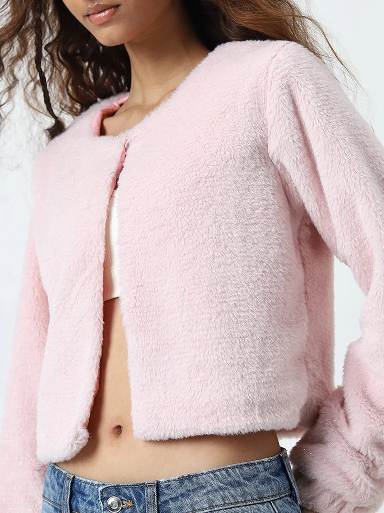 Nuon Pink Faux Fur Jacket