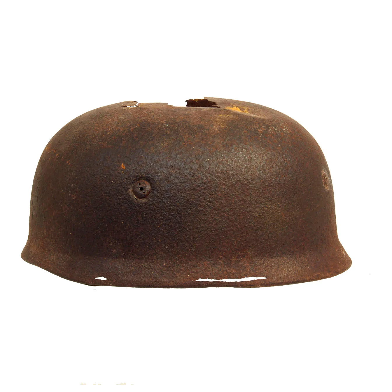 Original German WWII Battle of Crete Dug Up M38 Luftwaffe Fallschirmjäger Paratrooper Helmet Shell