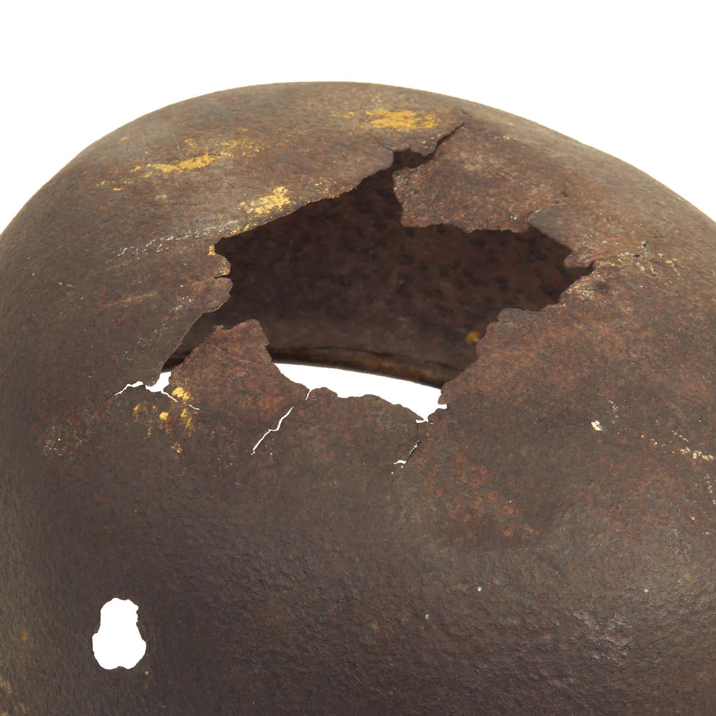 Original German WWII Battle of Crete Dug Up M38 Luftwaffe Fallschirmjäger Paratrooper Helmet Shell