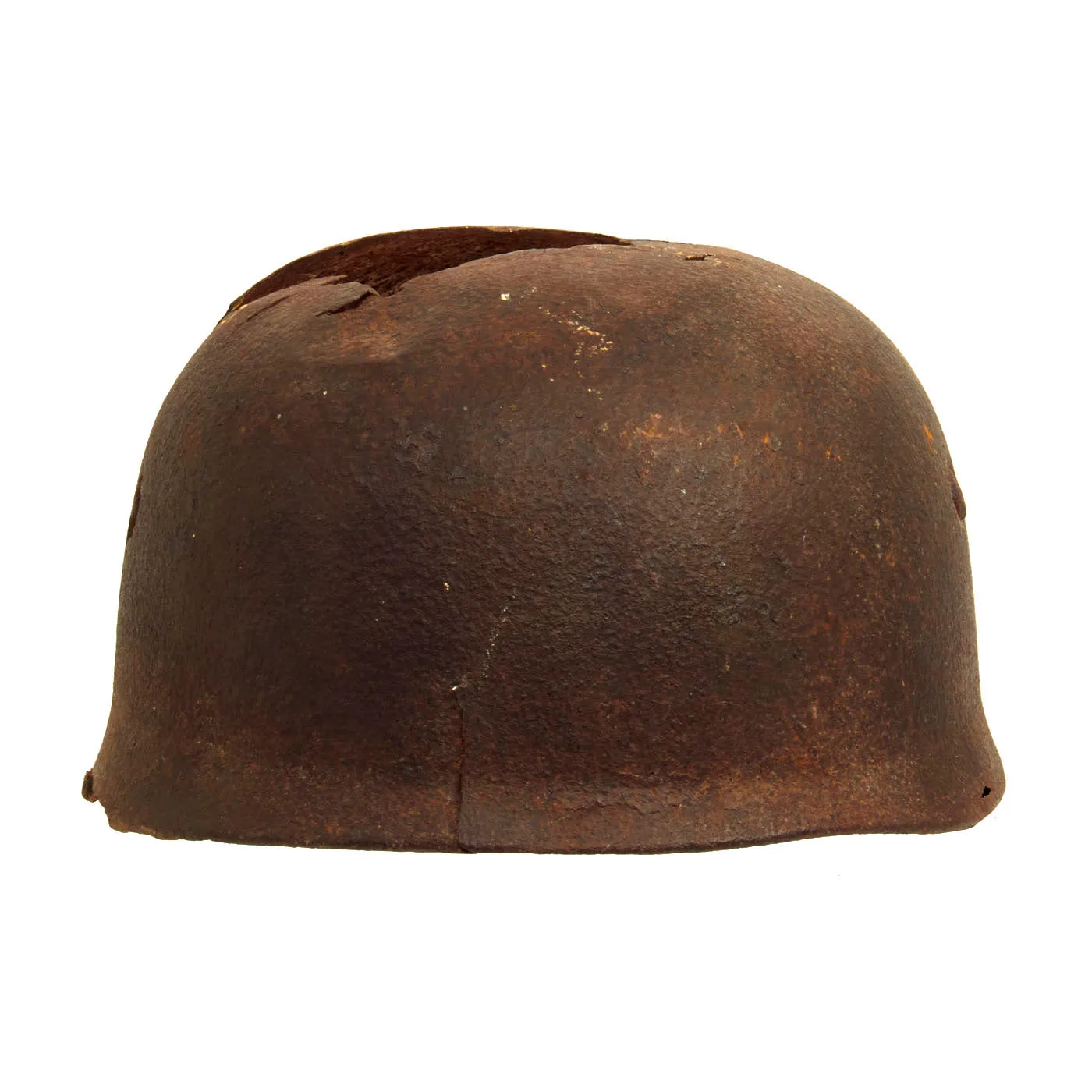 Original German WWII Battle of Crete Dug Up M38 Luftwaffe Fallschirmjäger Paratrooper Helmet Shell