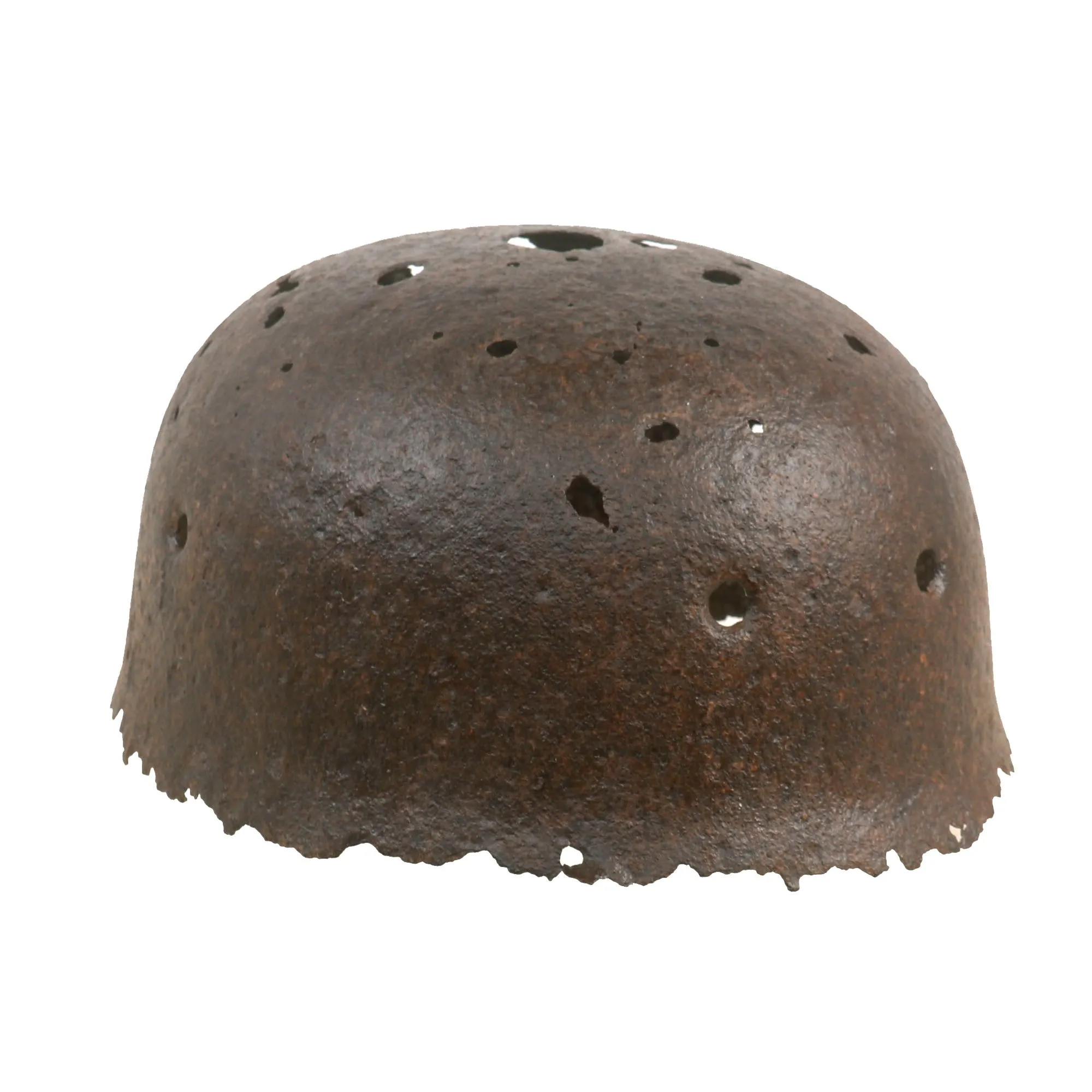 Original German WWII Battlefield Pick Up Relic M38 Luftwaffe Fallschirmjäger Paratrooper Helmet Shell Recovered at Crete