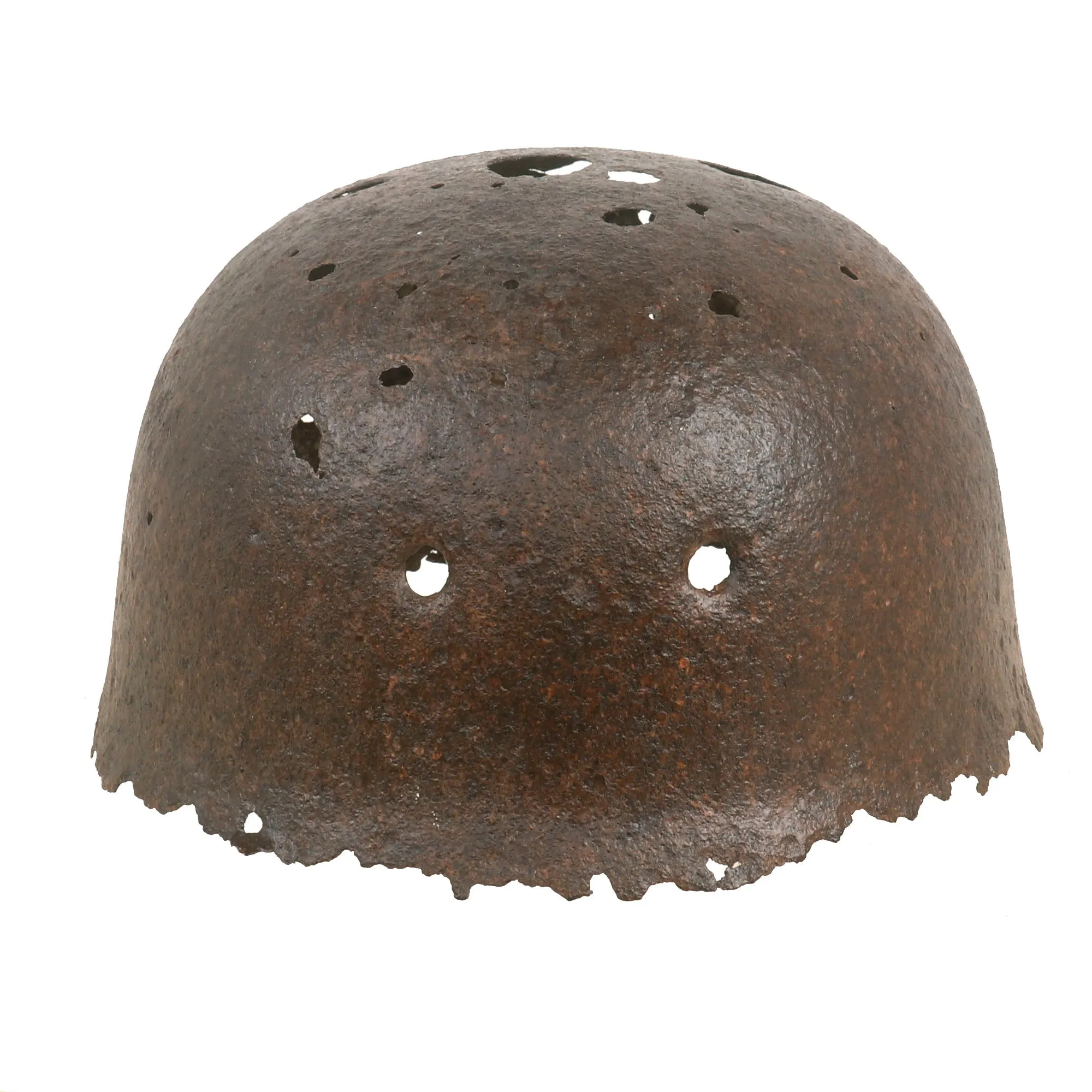 Original German WWII Battlefield Pick Up Relic M38 Luftwaffe Fallschirmjäger Paratrooper Helmet Shell Recovered at Crete