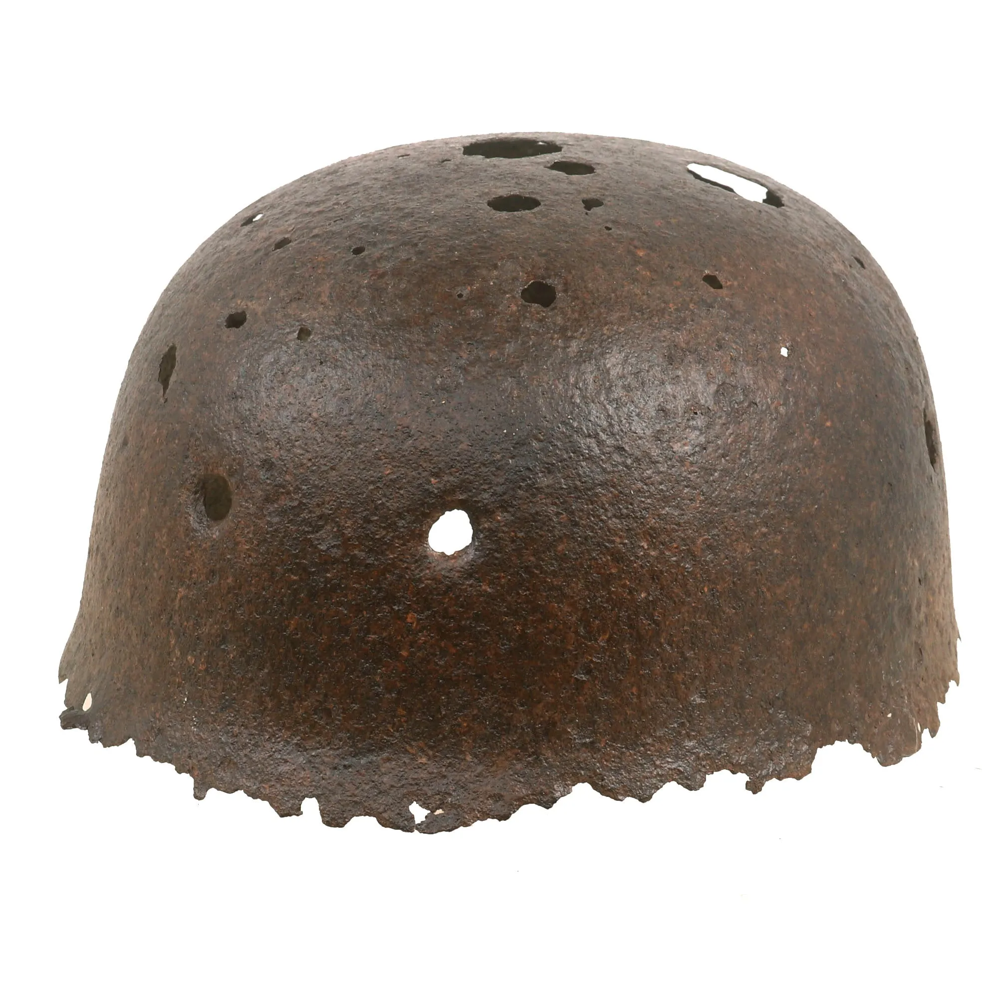 Original German WWII Battlefield Pick Up Relic M38 Luftwaffe Fallschirmjäger Paratrooper Helmet Shell Recovered at Crete