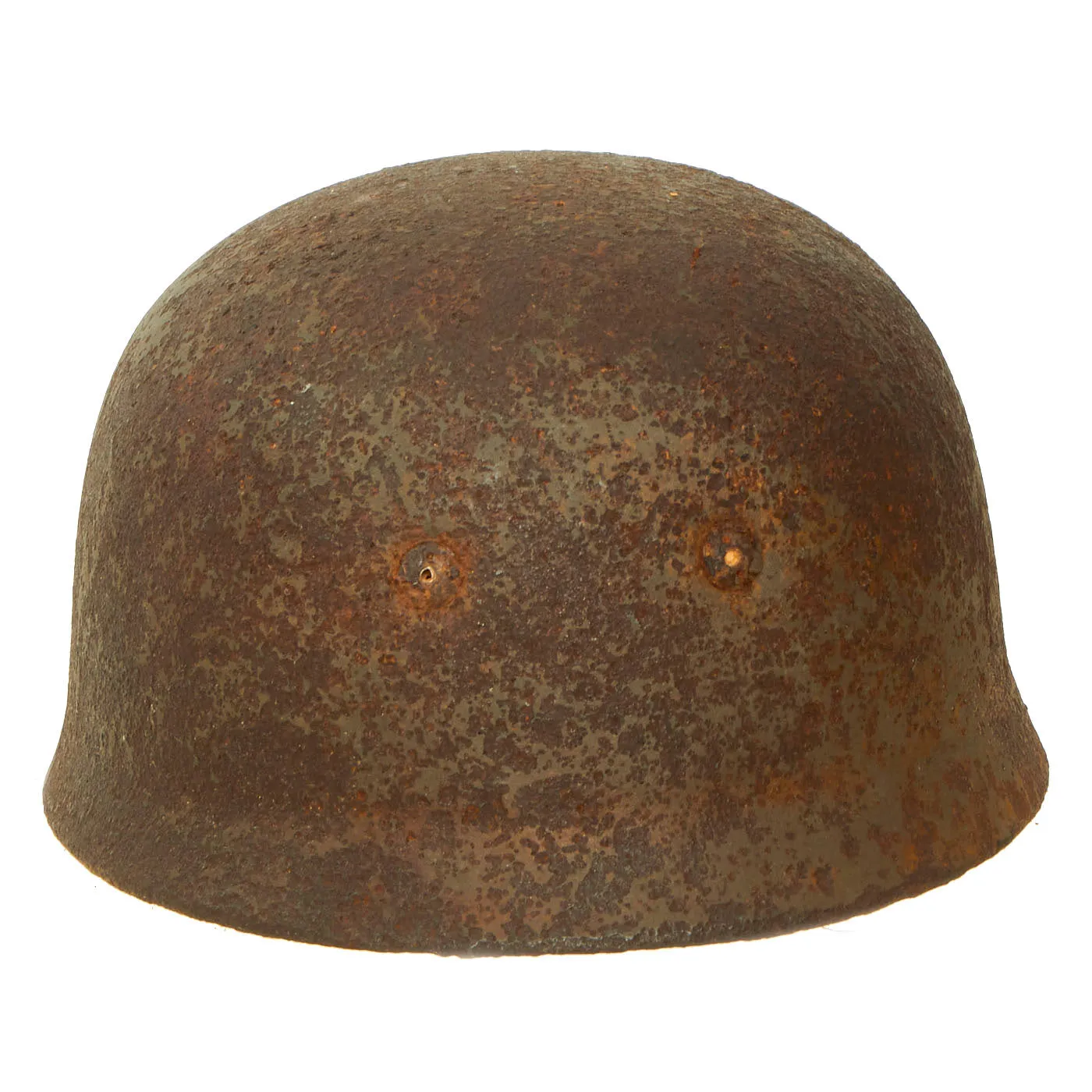 Original German WWII Battlefield Pick Up Relic M38 Luftwaffe Fallschirmjäger Paratrooper Helmet Shell - Size 68