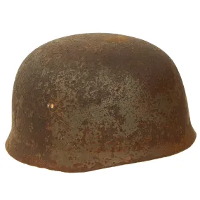 Original German WWII Battlefield Pick Up Relic M38 Luftwaffe Fallschirmjäger Paratrooper Helmet Shell - Size 68