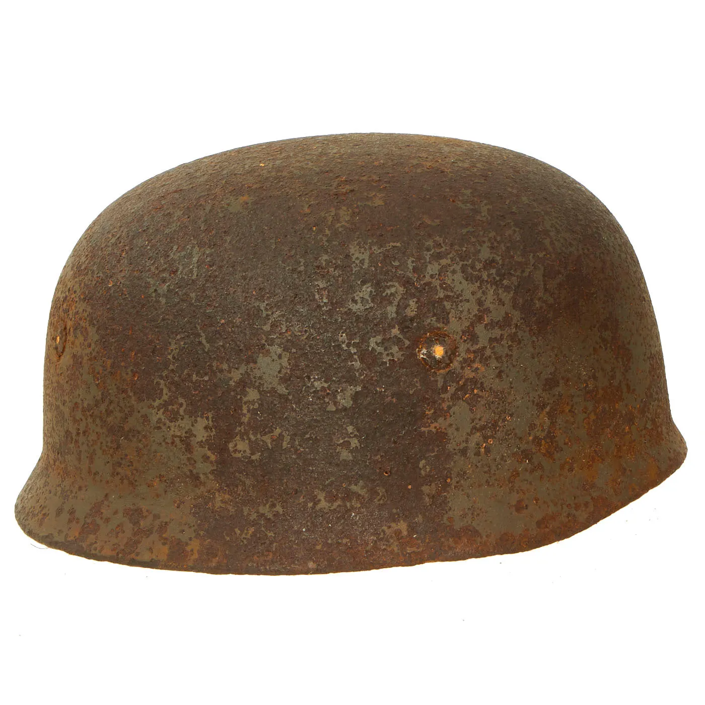 Original German WWII Battlefield Pick Up Relic M38 Luftwaffe Fallschirmjäger Paratrooper Helmet Shell - Size 68