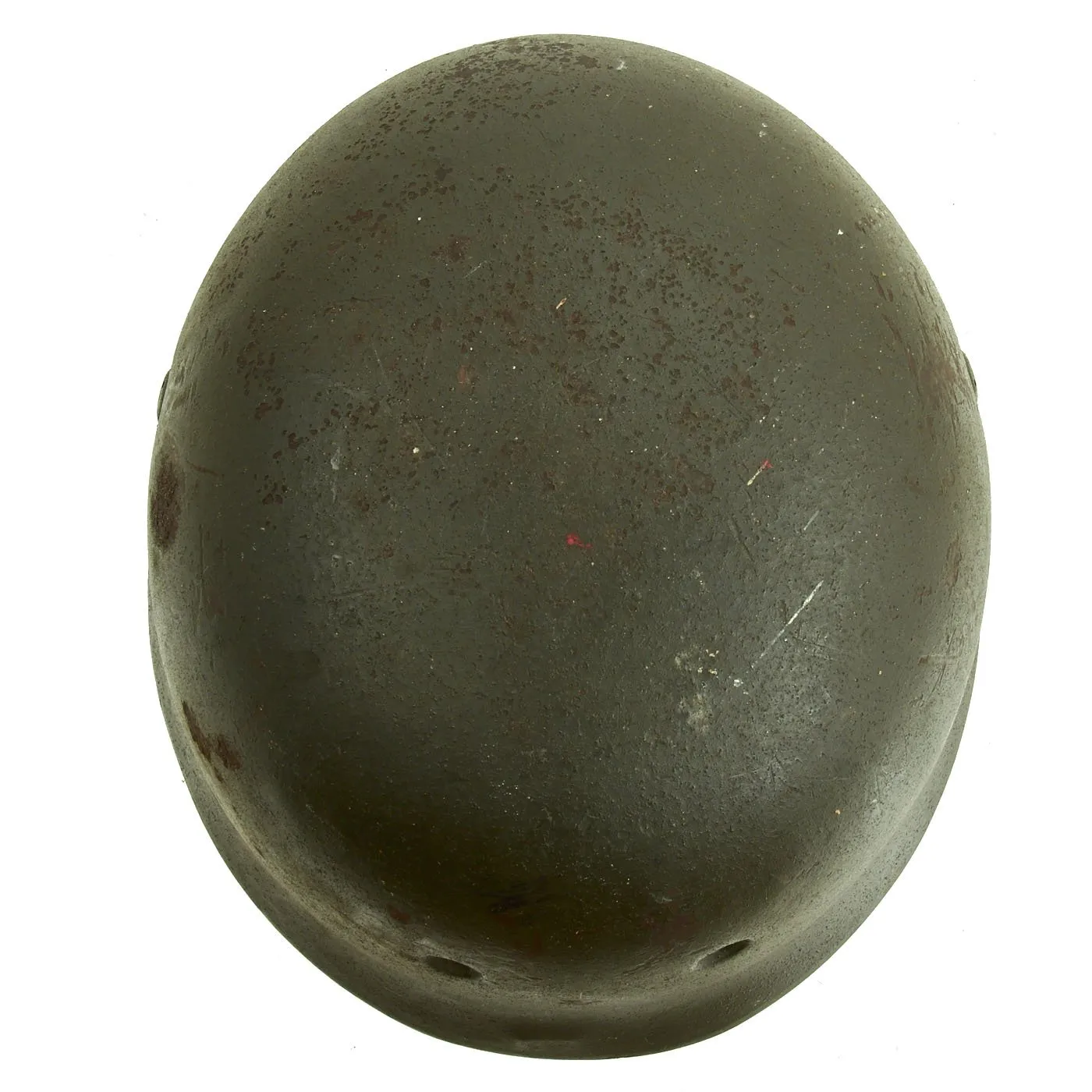 Original German WWII M38 Luftwaffe Fallschirmjäger Paratrooper Helmet Shell with Decal & Dome Stamp - ET68