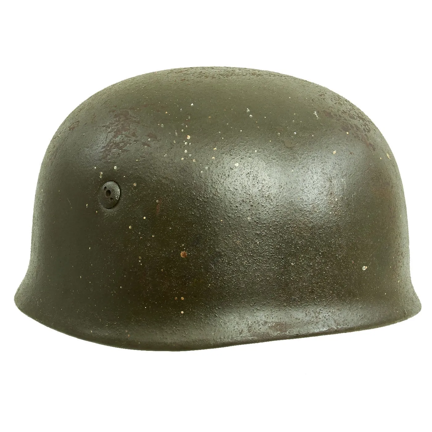 Original German WWII M38 Luftwaffe Fallschirmjäger Paratrooper Helmet Shell with Decal & Dome Stamp - ET68