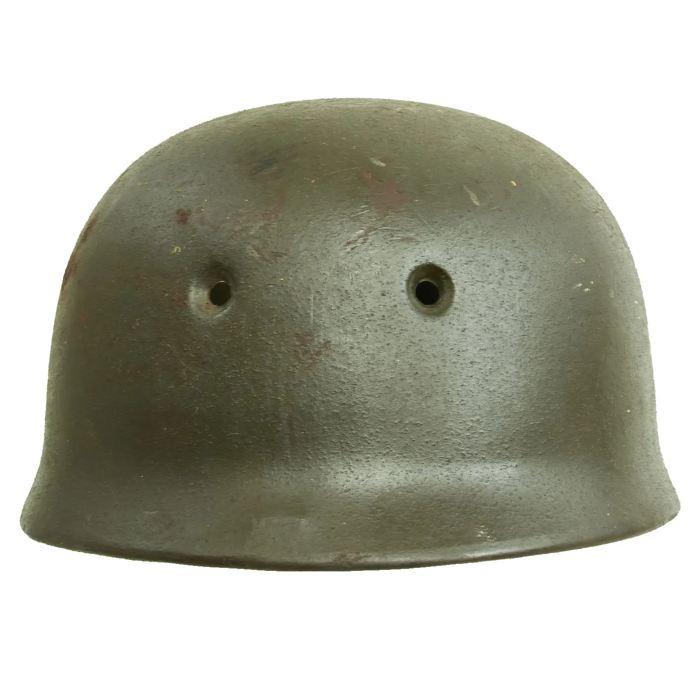 Original German WWII M38 Luftwaffe Fallschirmjäger Paratrooper Helmet Shell with Decal & Dome Stamp - ET68