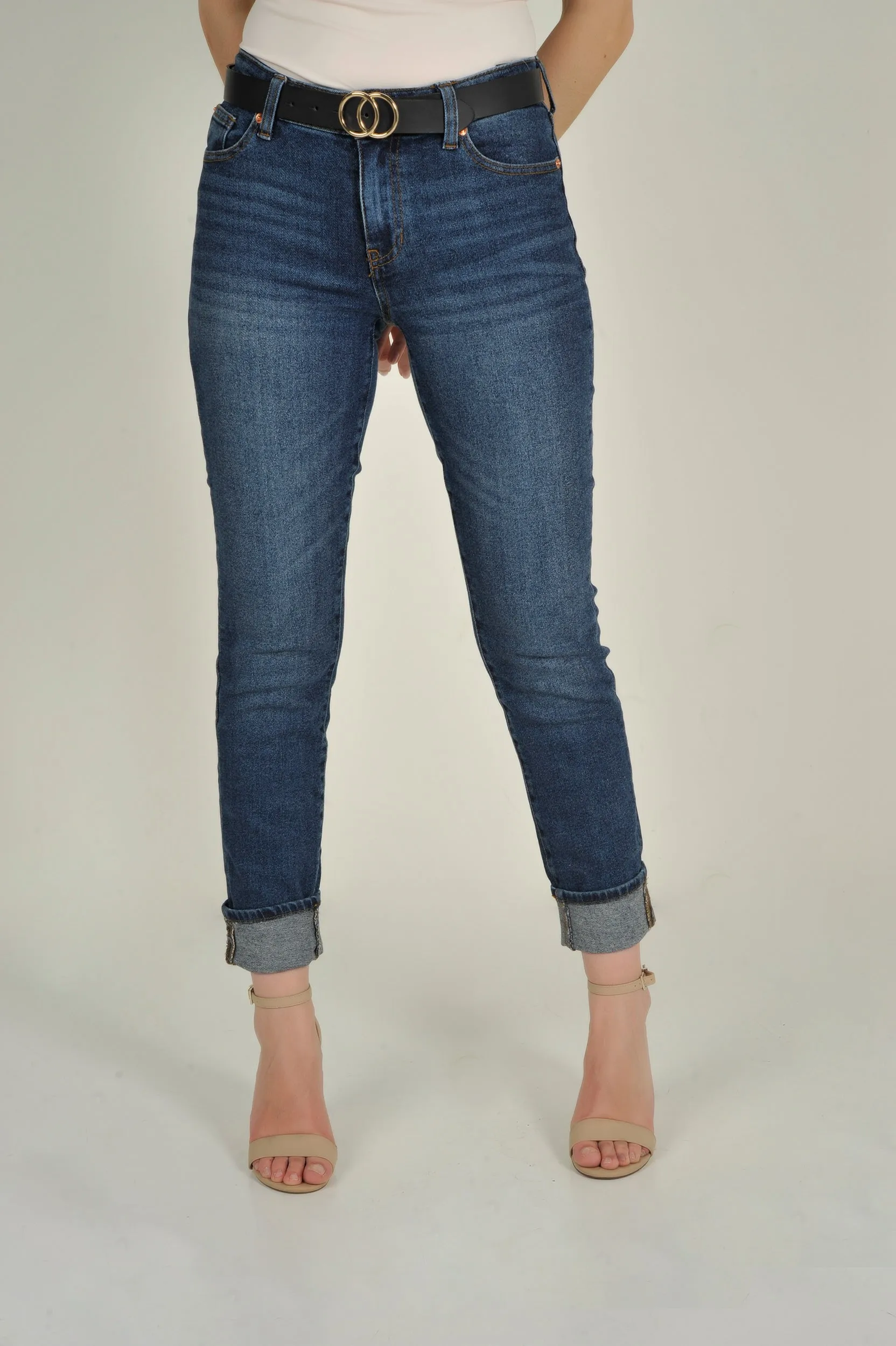 Pantalon capri en denim - CJ23789BR6 - (E-C16)