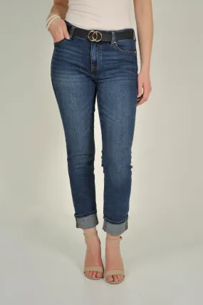 Pantalon capri en denim - CJ23789BR6 - (E-C16)