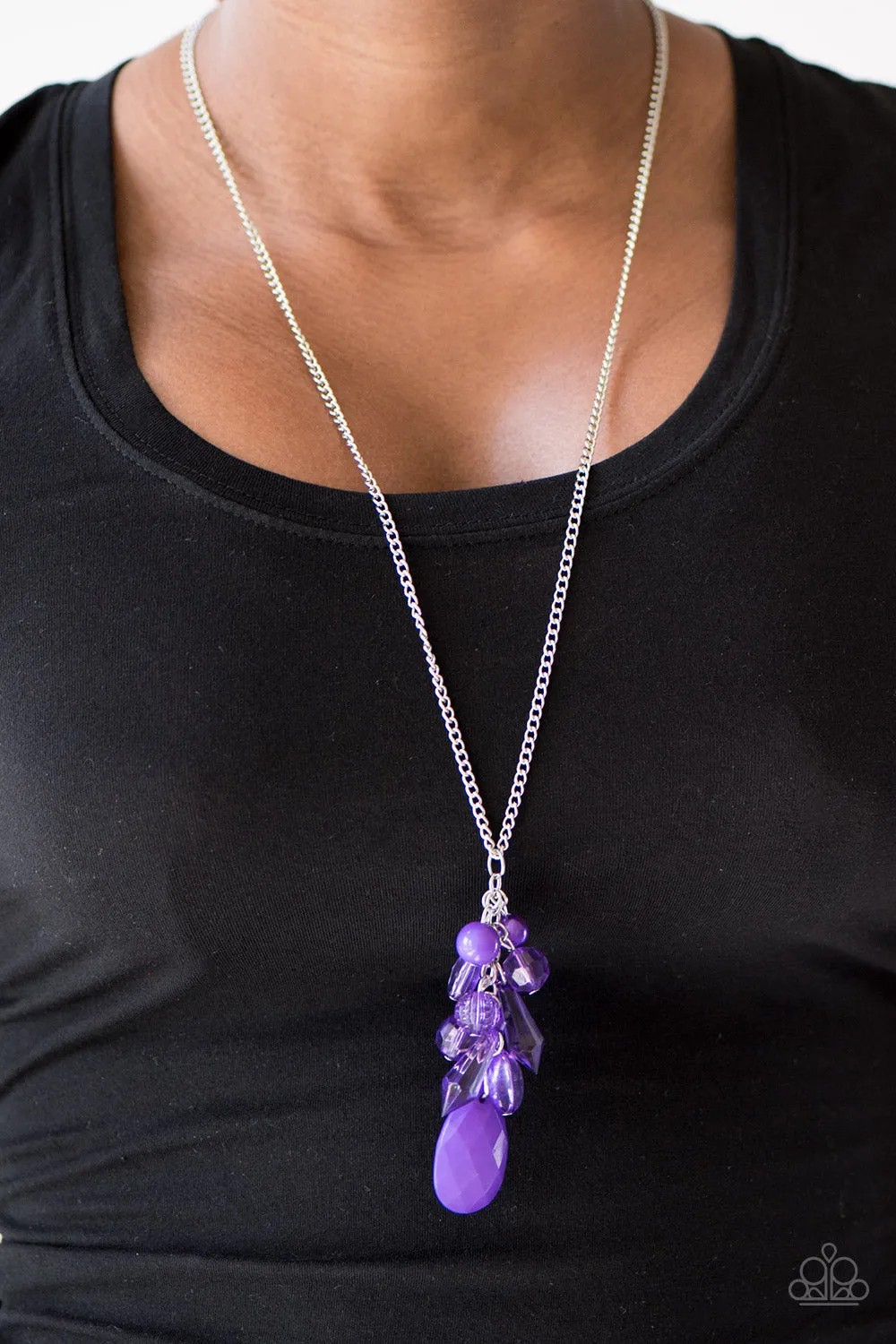 Paparazzi Accessories  - Keepin it Colorful #N92 Peg - Purple Necklace