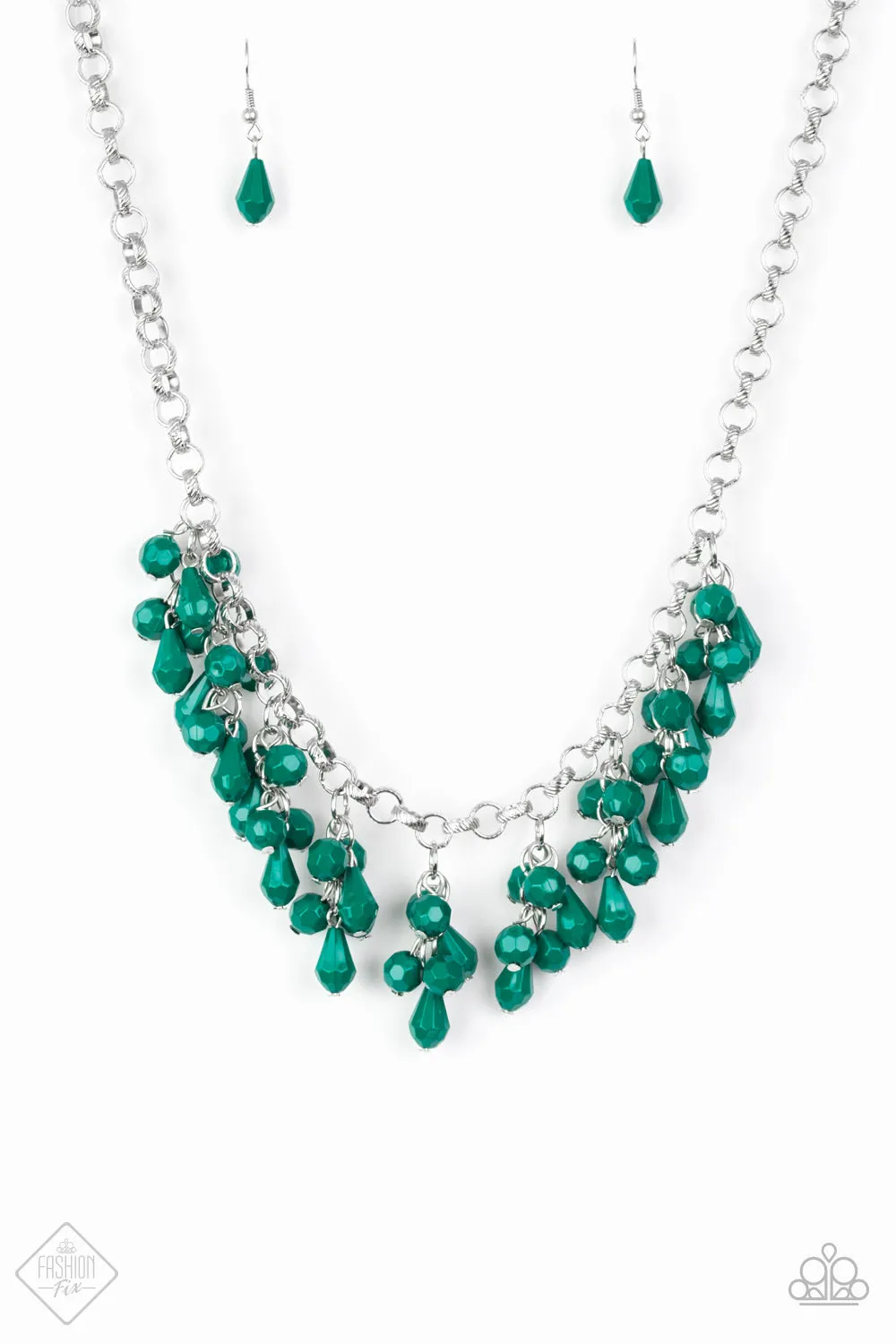 Paparazzi Accessories  - Modern Macarena #N106 Peg - Green Necklace