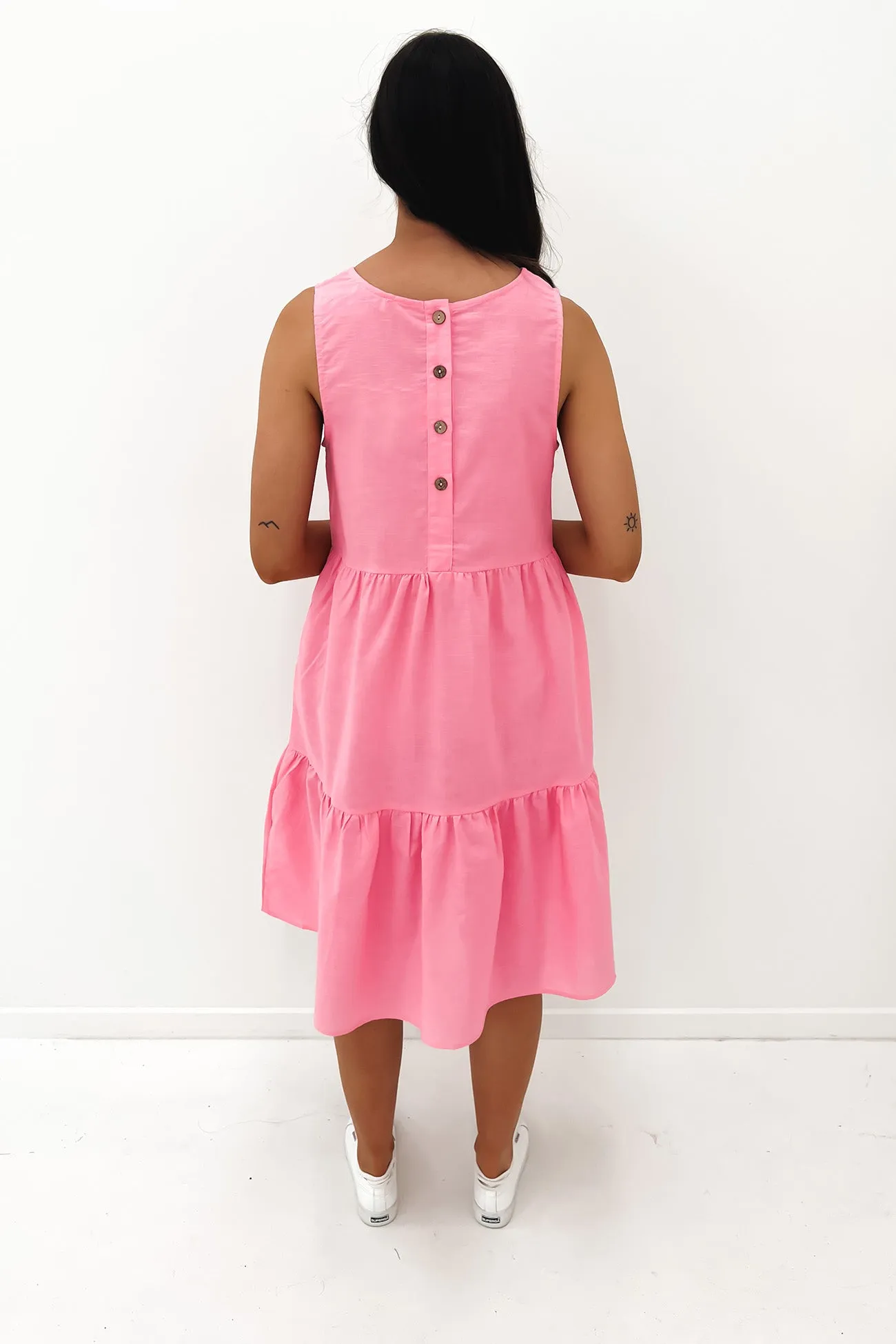 Peyton Midi Dress Pink