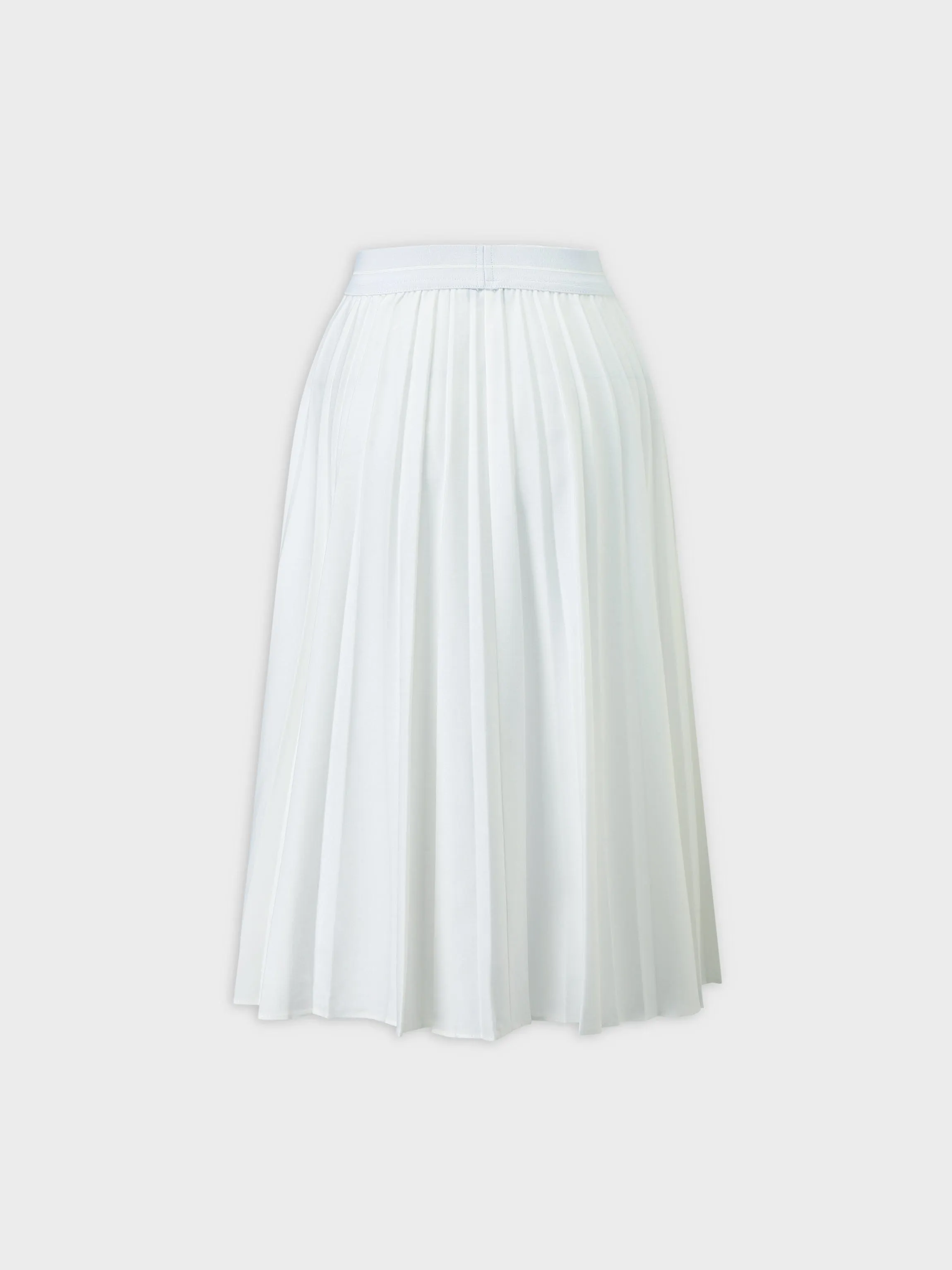 PLEATED SKIRT 24"-WHITE