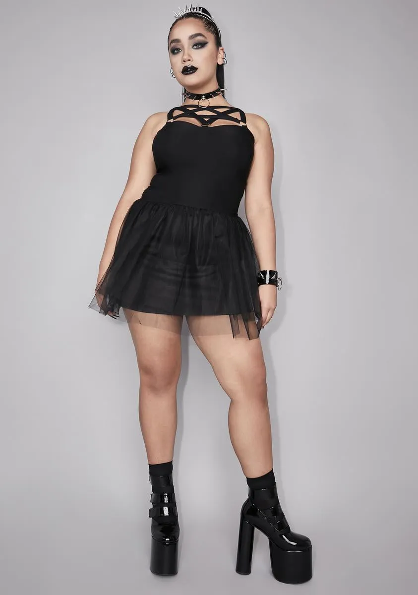 Plus Bleak Moonlight Pentagram Dress