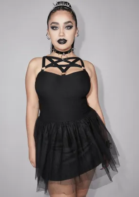 Plus Bleak Moonlight Pentagram Dress