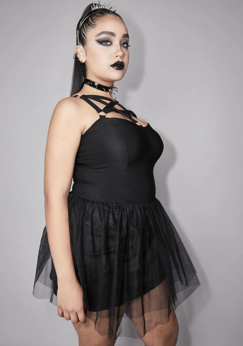 Plus Bleak Moonlight Pentagram Dress